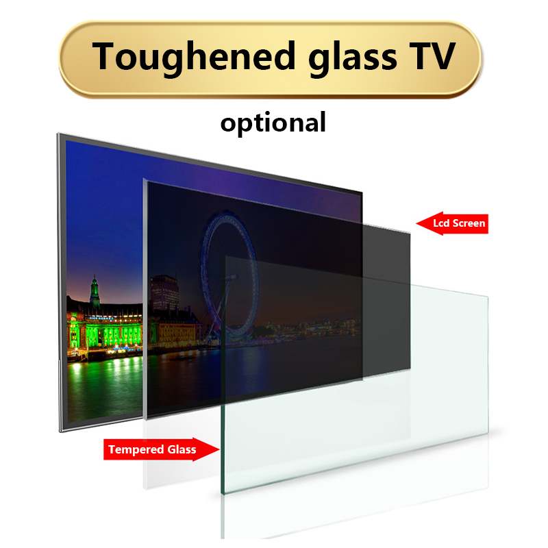 temper glass tv 32 inch smart guangdong led tv ultra hd 4K ledtv 32 pouce digital tv with dvb-t2